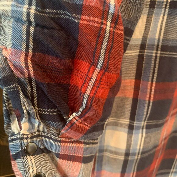 Noisy May - Vero Moda - Women's Plaid Long Shirt Size XS - Picture 3 of 8